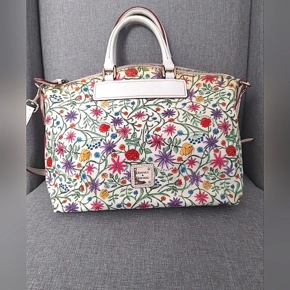 Rare Vintage Dooney & Bourke Italian Vacchetta Satchel Convertible - Picture 8 of 16